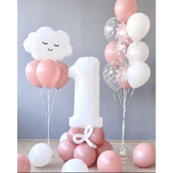 Διακοσμήστε με μπαλόνια για τα πρώτα γενέθλια